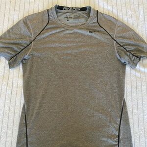 Nike Pro Grey Shirt Fitted